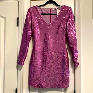 Likely size 2 pink sequin dress